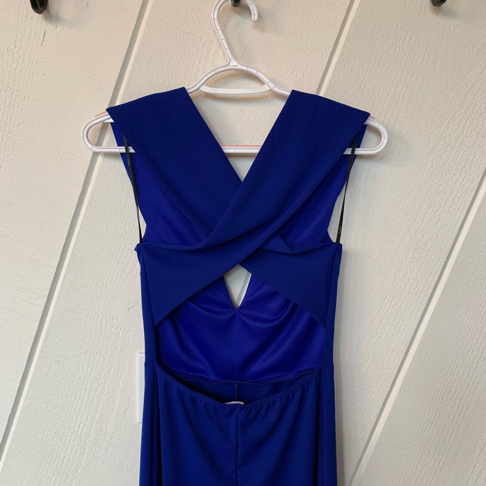 Lulu’s Royal Blue Backless Jumpsuit - Picture 7 of 8
